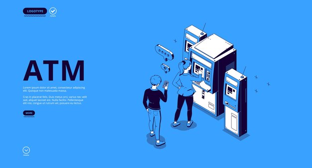 ATM landing page template