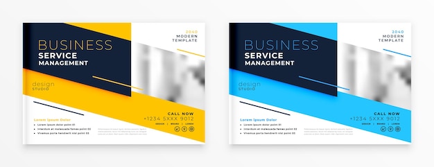 Free vector attractive business brochure flyer presentation template design