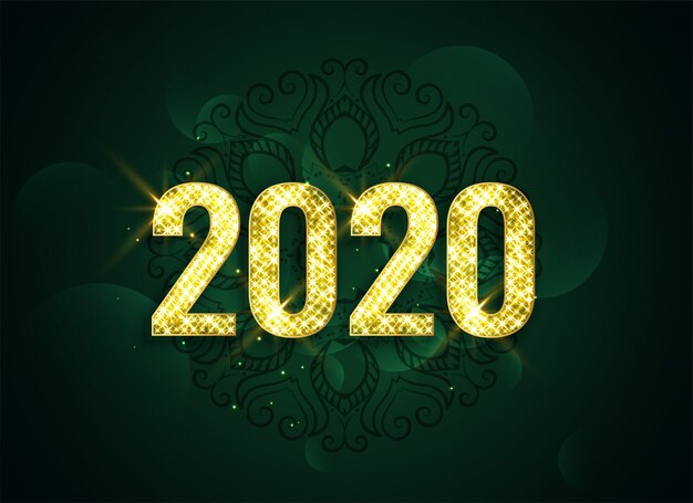 매력적인 새해 복 많이 받으세요 2020 스파클 배경