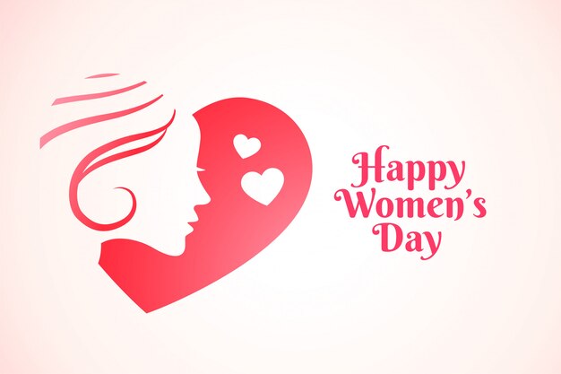 Attractive happy womens day background