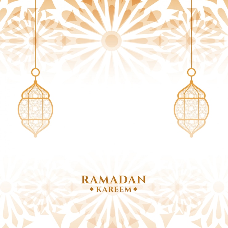 Free Vector attractive ramadan kareem islamic festival card