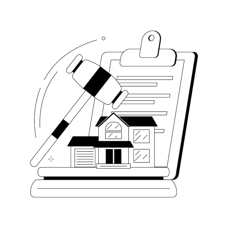 मुफ़्त वेक्टर auction house abstract concept vector illustration residential and commercial property auction buy sell assets online exclusive bid consecutive biddings business auctions abstract metaphor