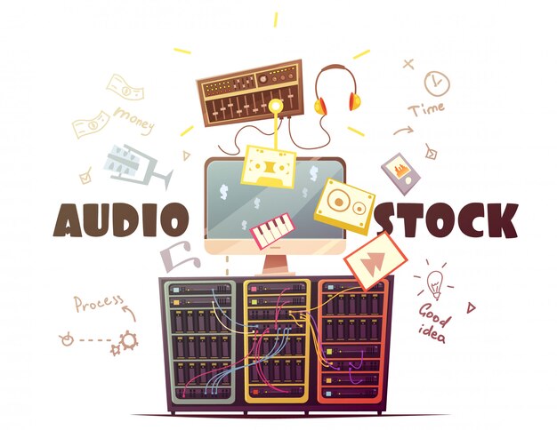 Audio stock for royalty free music sound effects download 