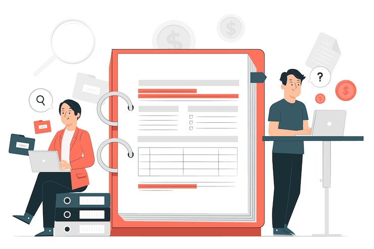 Free Vector audit concept illustration