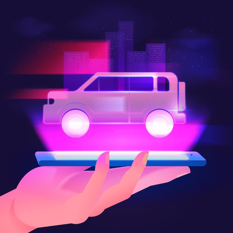Free Vector augmented reality concept