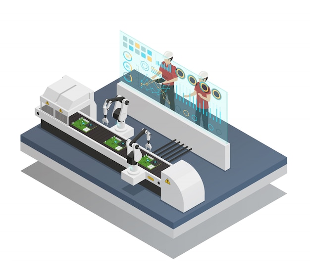 Augmented reality isometric composition