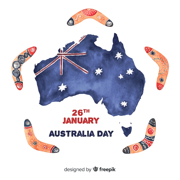 Vettore gratuito australia day sfondo