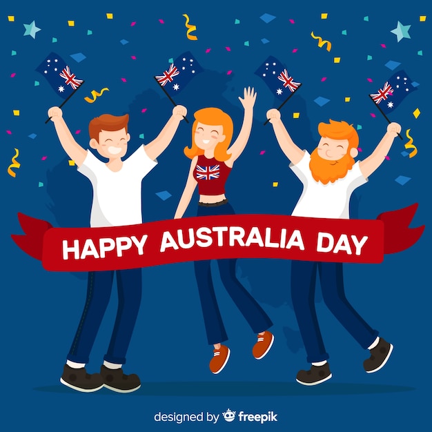 Free vector australia day background