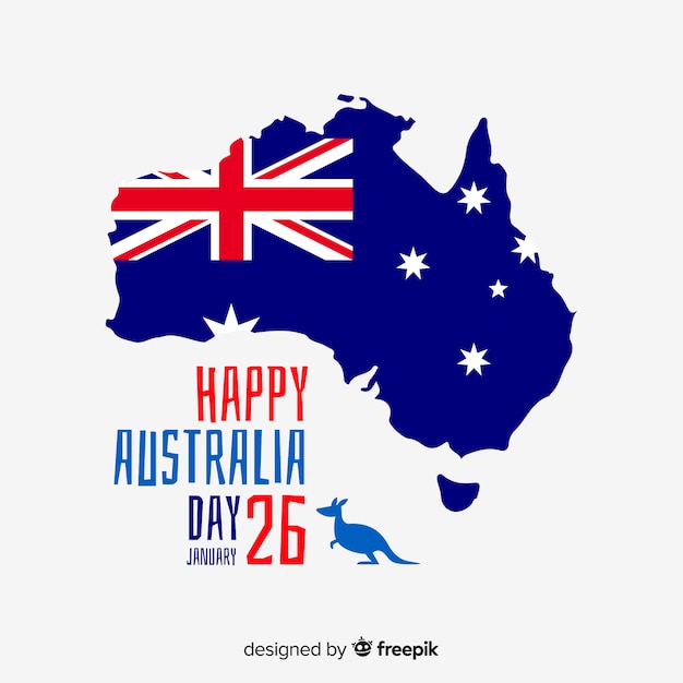 Vettore gratuito australia day sfondo