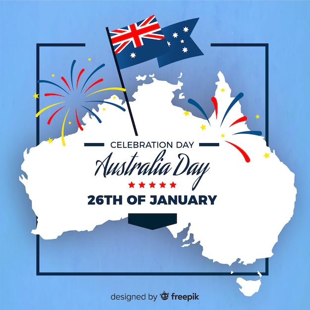 Free vector australia day background