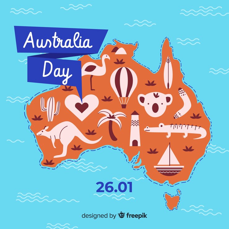 Free Vector australia day