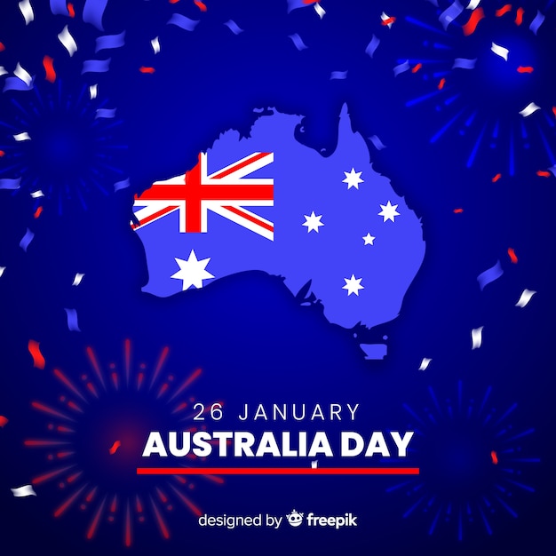 Бесплатное векторное изображение День австралии