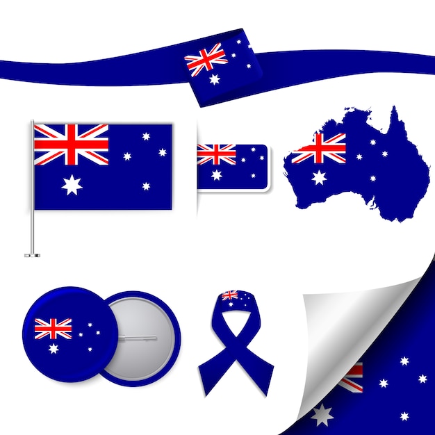 Free vector australia representative elements collection