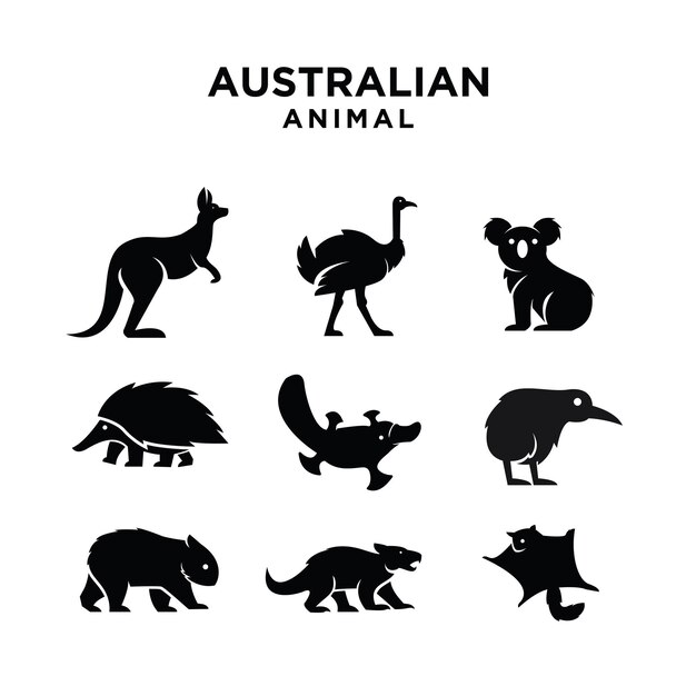 Download Premium Vector Australian Animal Logo Icon Design