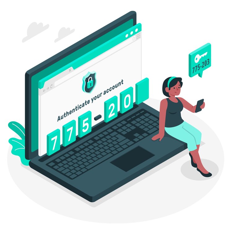 Free Vector authentication concept illustration