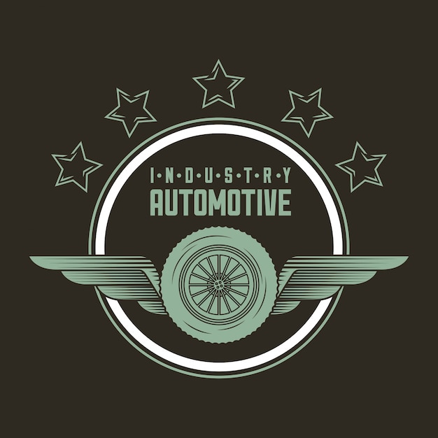 Vettore gratuito logo dell'industria automobilistica