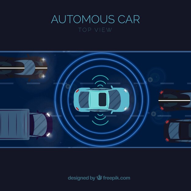 Автономная концепция автомобиля с плоской конструкцией