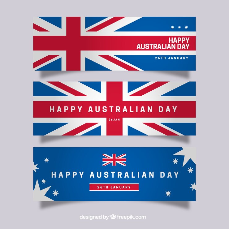 Free Vector autralian celebration banners