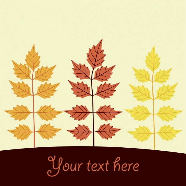 Free vector autumn backgroun design