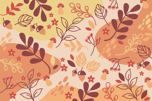 Free vector autumn background concept