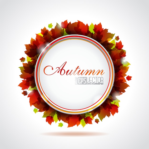 Free vector autumn background design