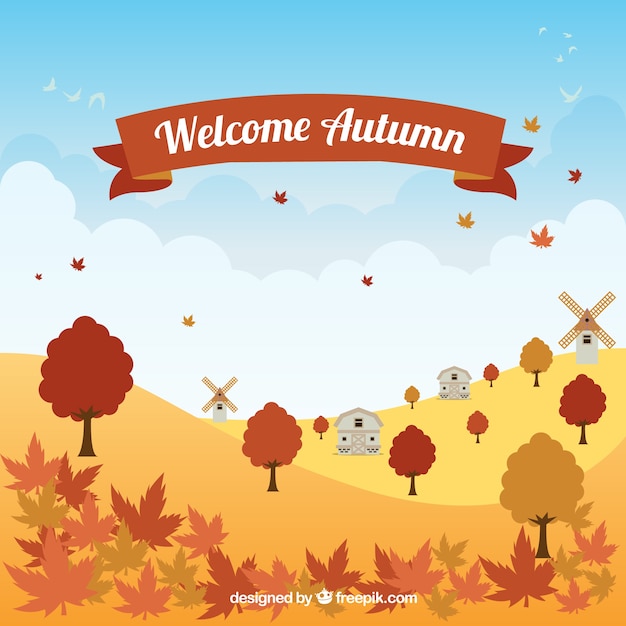 Autumn background design