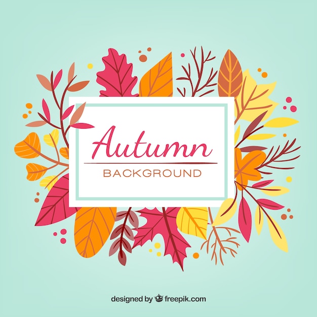 Free vector autumn background design