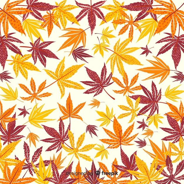 Autumn background hand drawn style