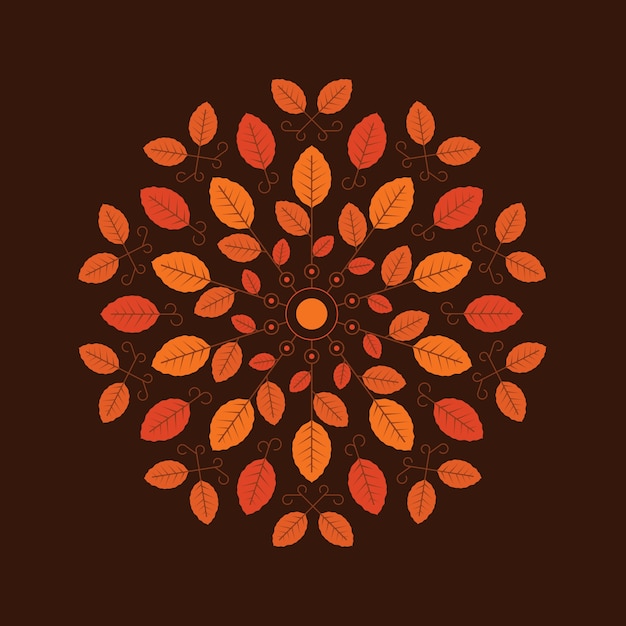 Free vector autumn background illustration in flat style