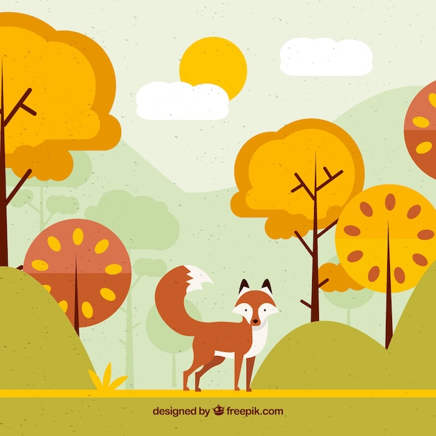 Free vector autumn background