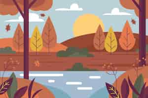 Free vector autumn background