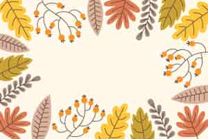 Free vector autumn background