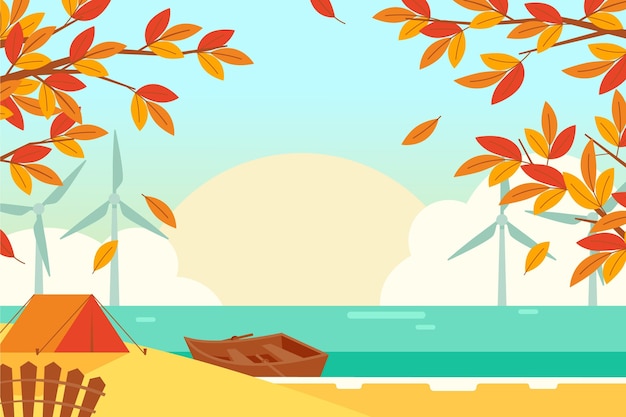 Free vector autumn background