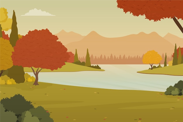 Free vector autumn background