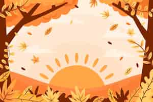 Free vector autumn background