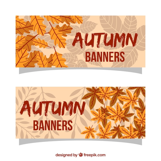 Autumn banner design