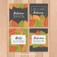 Free vector autumn banners set