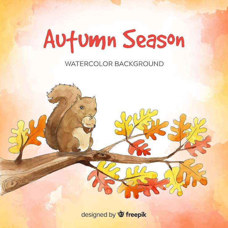 Free Vector autumn calligraphic set handwritten