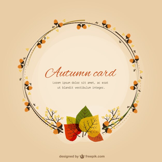 秋のカード