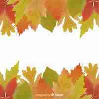 Бесплатное векторное изображение Осенний декоративный фон плоский стиль
