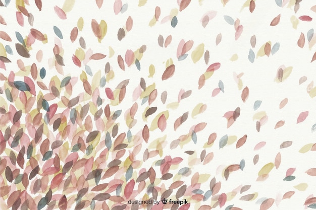 Free vector autumn decorative background watercolor style