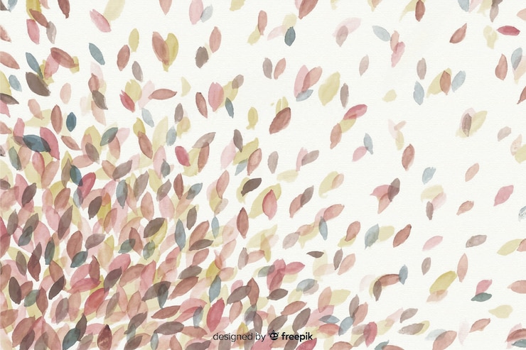 Free Vector autumn decorative background watercolor style