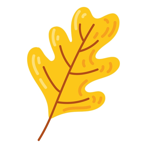 Free vector autumn dry leaf icon vector isolated