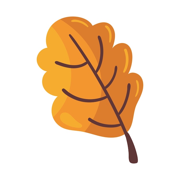 Free vector autumn dry leaf icon