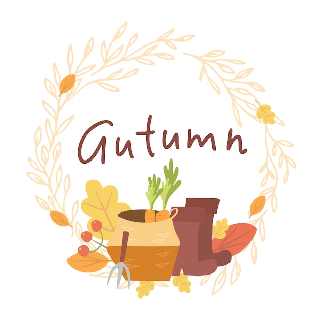 autumn elements card