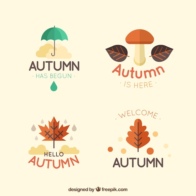 Free vector autumn elements collection