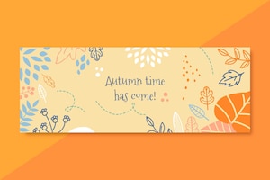 Autumn facebook cover template