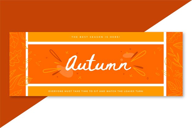 Autumn facebook cover template