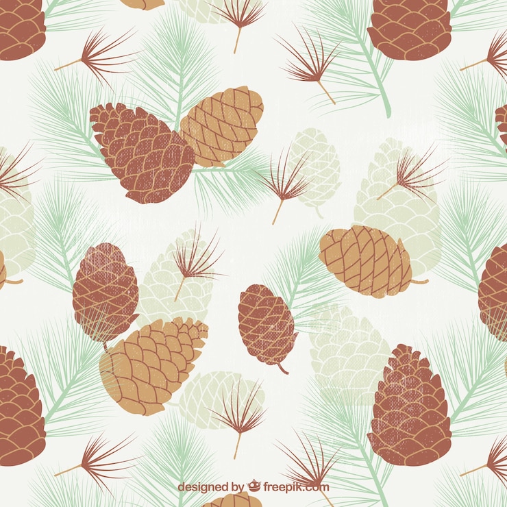 Free Vector autumn fund with pineapples