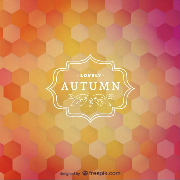 Autumn label vector
